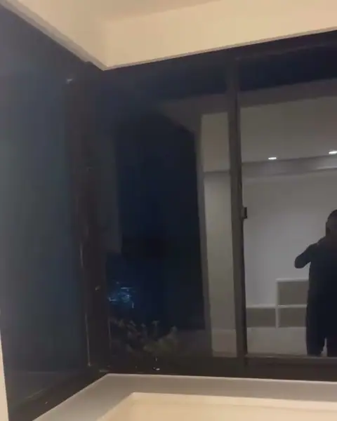 Depois da limpeza: janela de canto, Edf. Uirapuru